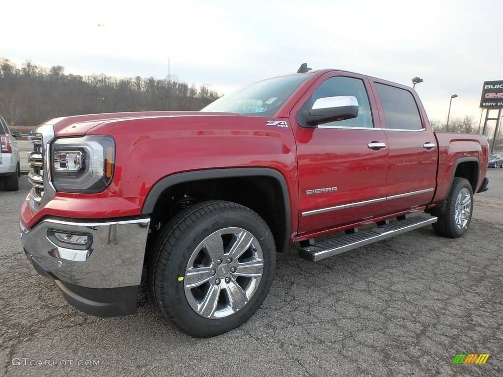 2018 Sierra 1500 SLT Crew Cab 4WD - Red Quartz Tintcoat / Cocoa/­Dune photo #1