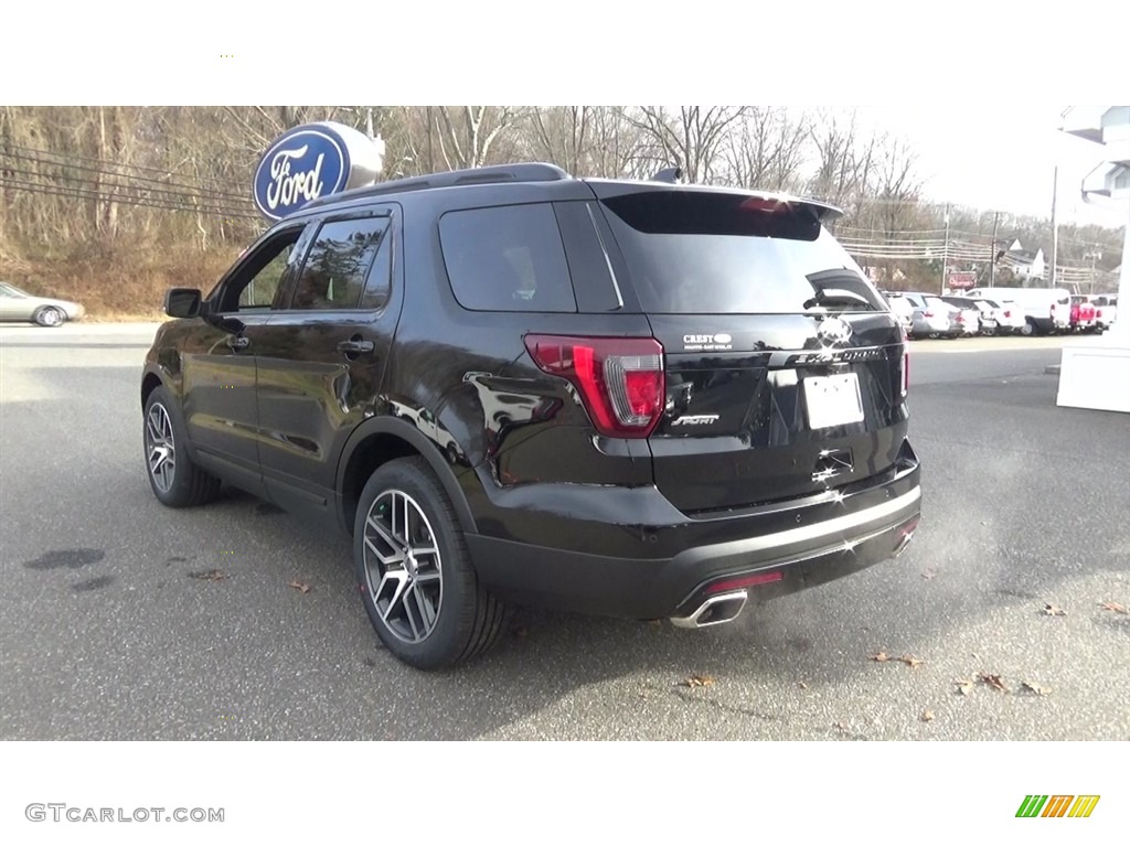 2017 Explorer Sport 4WD - Shadow Black / Ebony Black photo #5