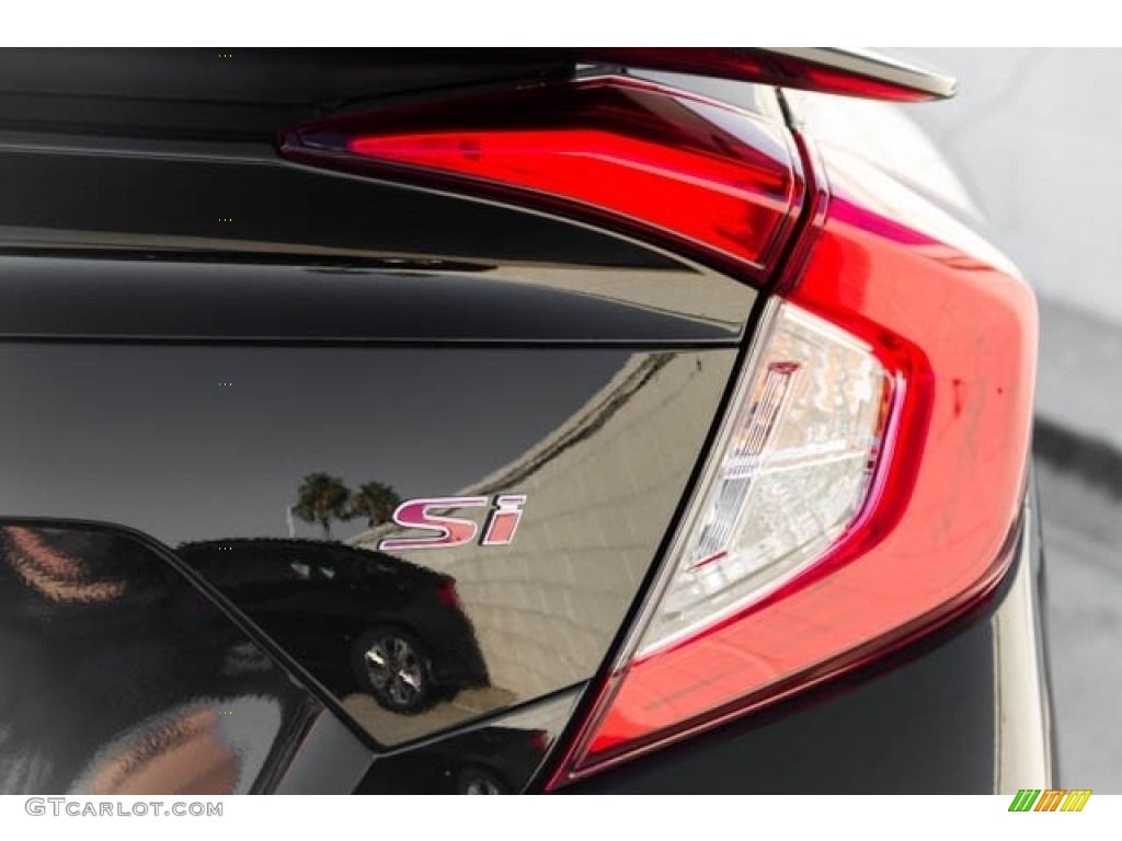 2018 Civic Si Sedan - Crystal Black Pearl / Black photo #4