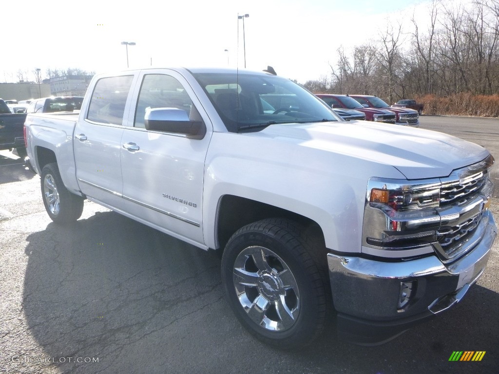 2018 Silverado 1500 LTZ Crew Cab 4x4 - Iridescent Pearl Tricoat / Jet Black photo #7