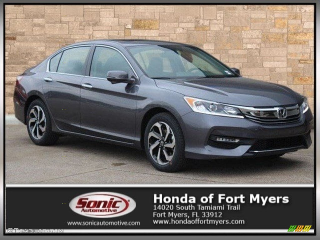 2017 Accord EX Sedan - Modern Steel Metallic / Black photo #1