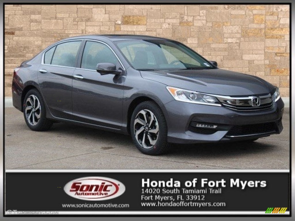 2017 Accord EX Sedan - Modern Steel Metallic / Black photo #1