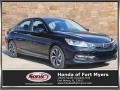 2017 Crystal Black Pearl Honda Accord EX-L V6 Sedan  photo #1