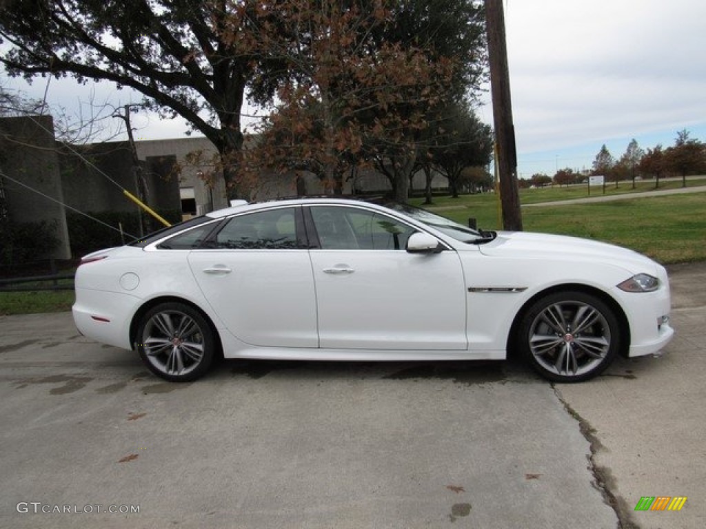 2016 XJ Supercharged - Polaris White / Jet/Jet photo #6