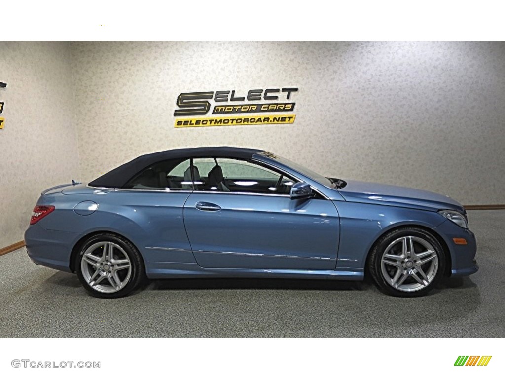 2011 E 550 Cabriolet - Quartz Blue Metallic / Ash/Dark Grey photo #5