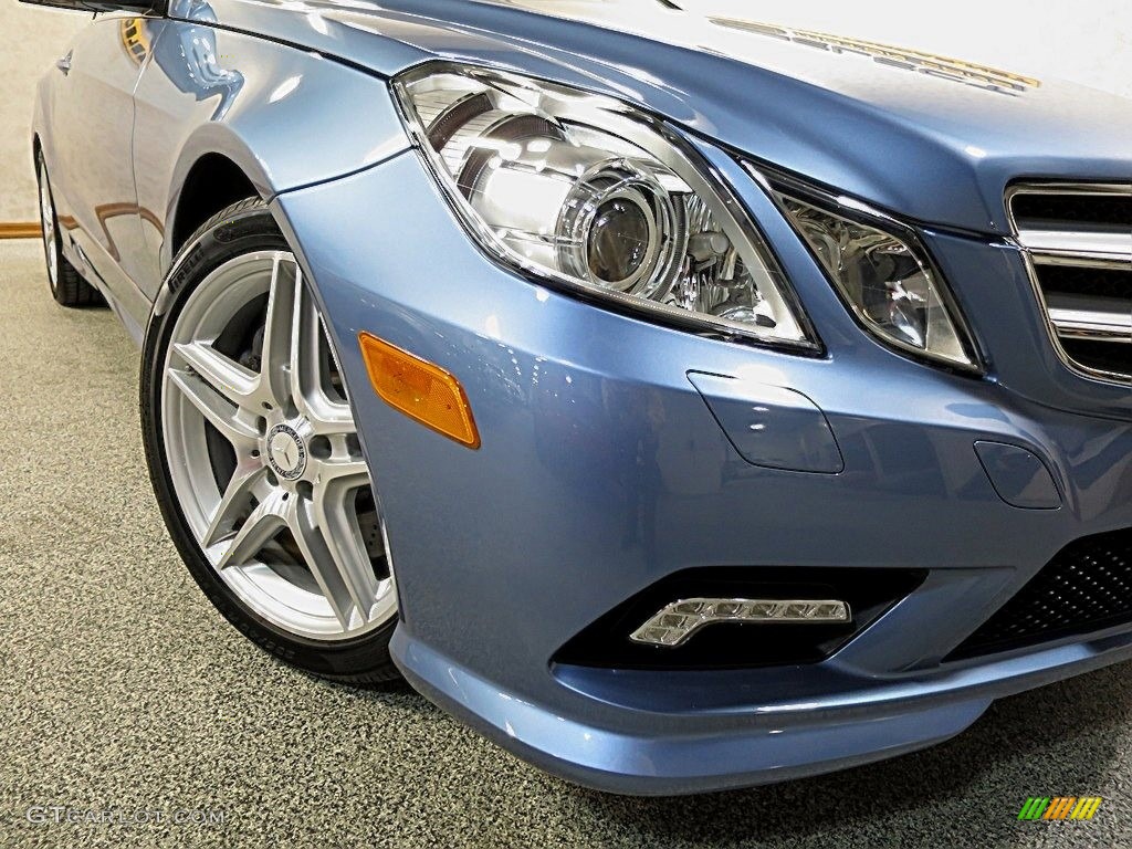 2011 E 550 Cabriolet - Quartz Blue Metallic / Ash/Dark Grey photo #8