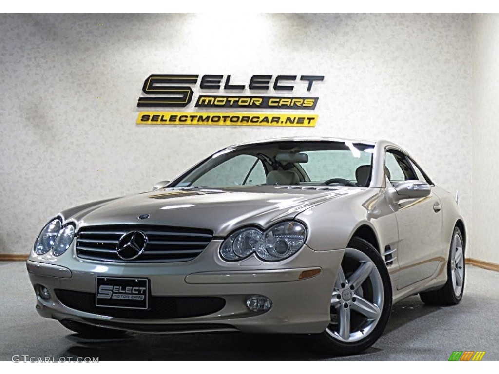 2004 SL 500 Roadster - Desert Silver Metallic / Stone photo #1