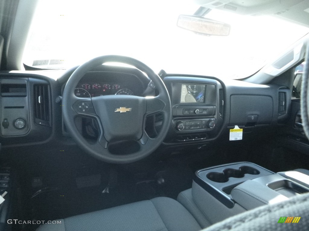 2018 Silverado 1500 Custom Crew Cab 4x4 - Silver Ice Metallic / Dark Ash/Jet Black photo #14