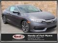 Modern Steel Metallic 2017 Honda Civic LX Coupe