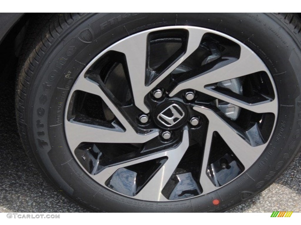 2017 Civic LX Coupe - Modern Steel Metallic / Black/Gray photo #9