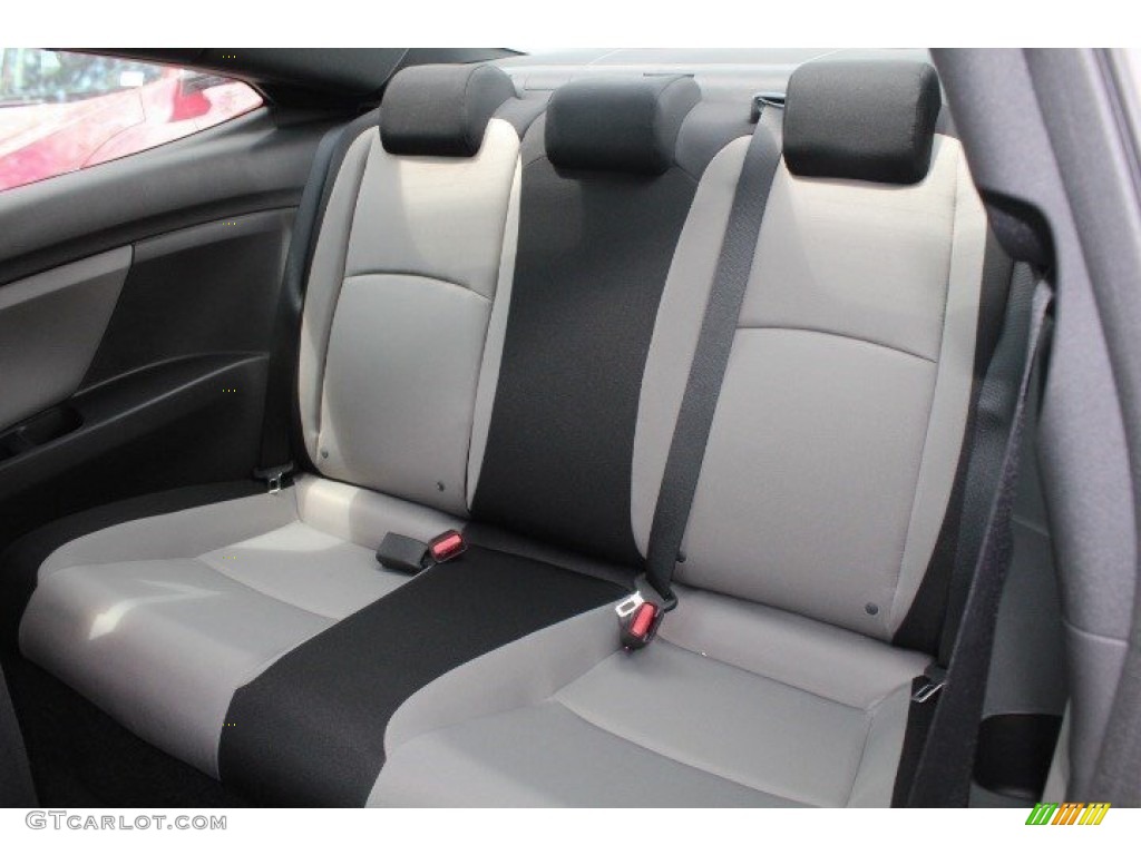 2017 Civic LX Coupe - Modern Steel Metallic / Black/Gray photo #23