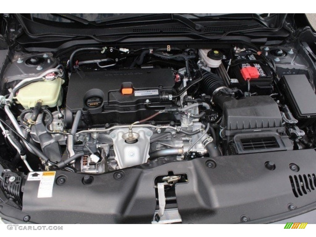 2017 Civic LX Coupe - Modern Steel Metallic / Black/Gray photo #25