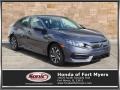 Polished Metal Metallic 2017 Honda Civic EX Sedan