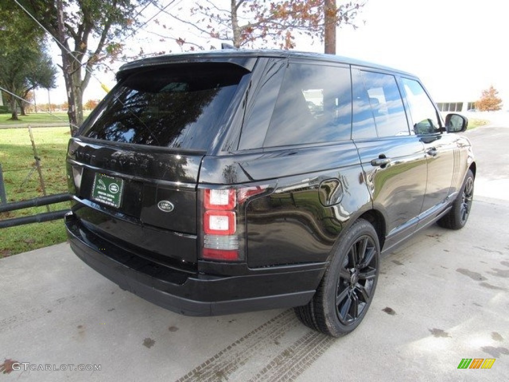 2017 Range Rover Supercharged - Santorini Black Metallic / Ebony/Ebony photo #7