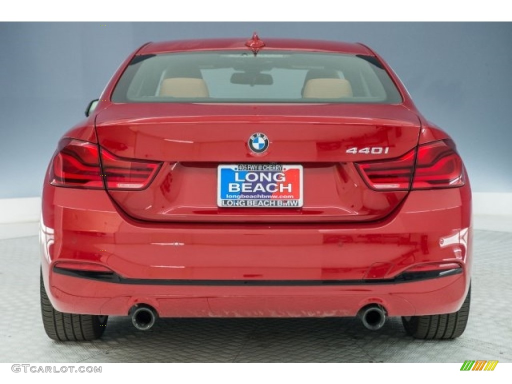 2018 4 Series 440i Coupe - Melbourne Red Metallic / Cognac photo #3
