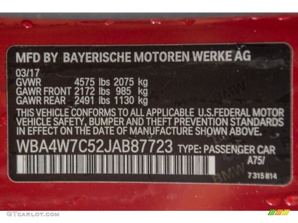 2018 BMW 4 Series 440i Coupe Color Code Photos