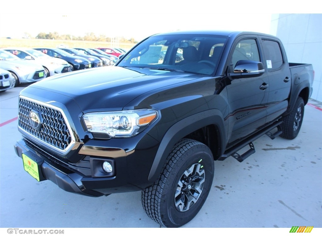 Midnight Black Metallic 2018 Toyota Tacoma TRD Off Road Double Cab 4x4 Exterior Photo #124347176
