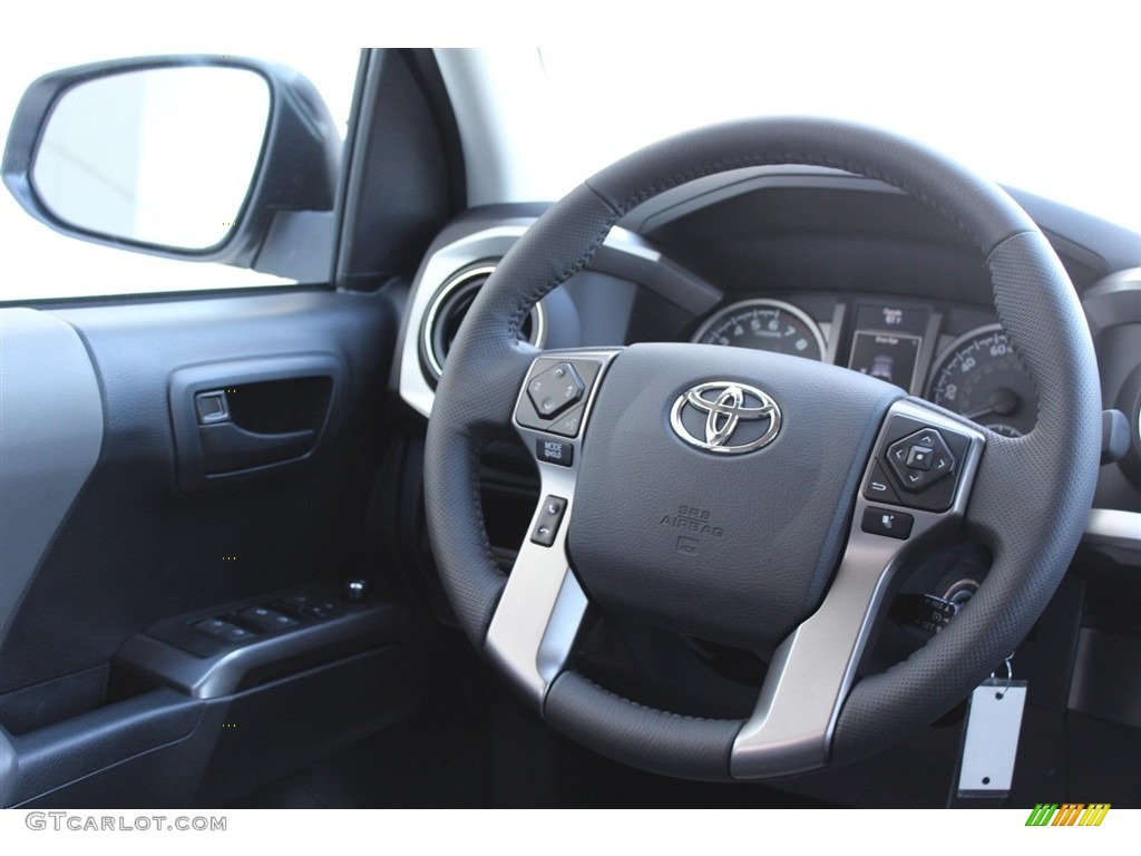 2017 Tacoma SR5 Double Cab - Super White / Cement Gray photo #25