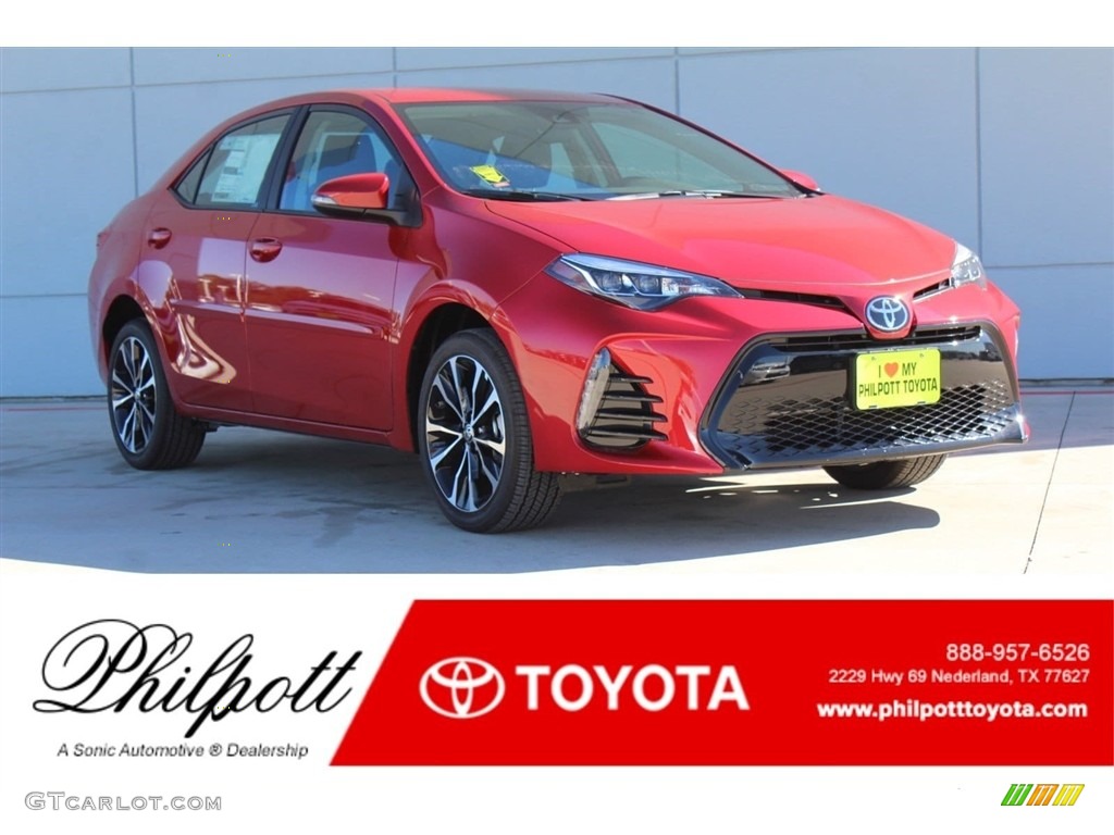 2018 Barcelona Red Metallic Toyota Corolla SE 124344385