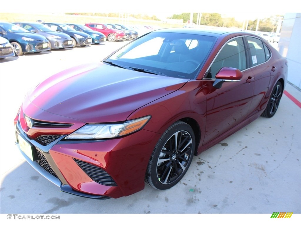 2018 Camry XSE V6 - Ruby Flare Pearl / Black photo #3