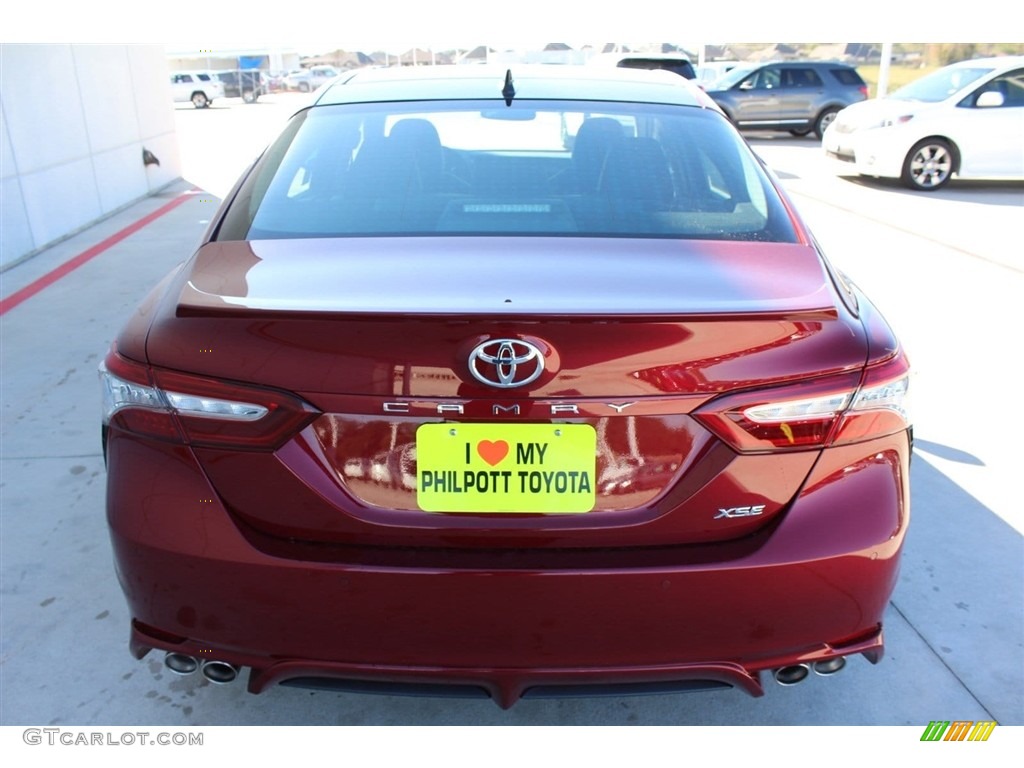 2018 Camry XSE V6 - Ruby Flare Pearl / Black photo #6