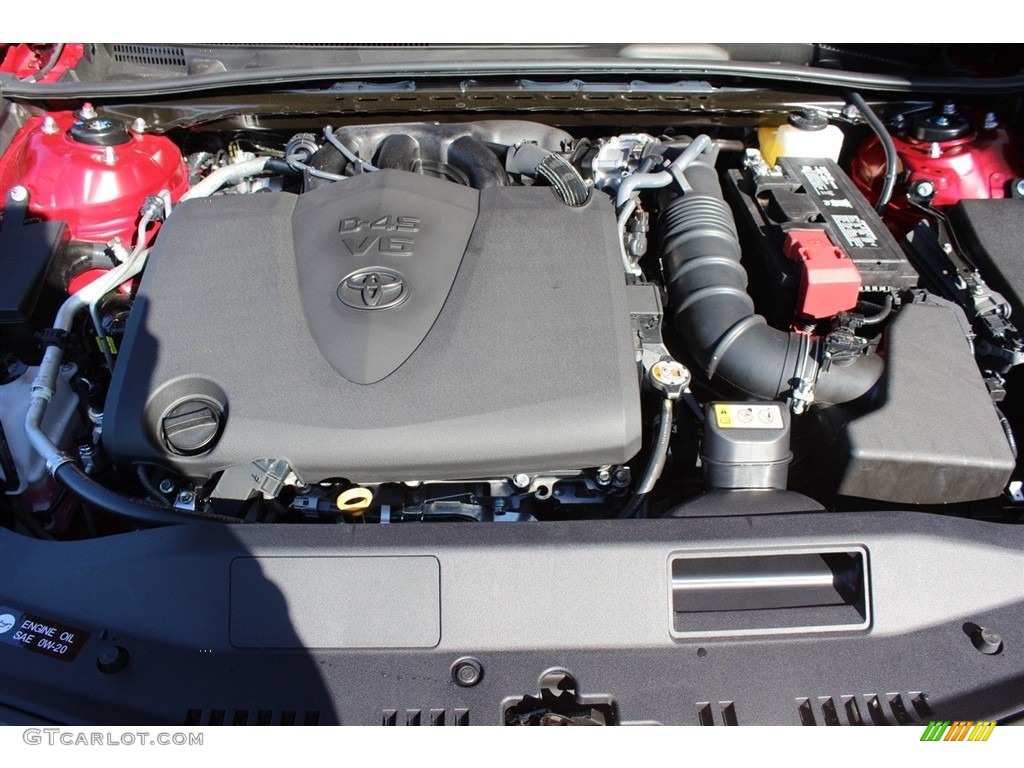 2018 Camry XSE V6 - Ruby Flare Pearl / Black photo #31