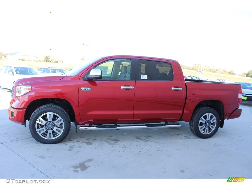 2018 Tundra Platinum CrewMax 4x4 - Barcelona Red Metallic / Black photo #5