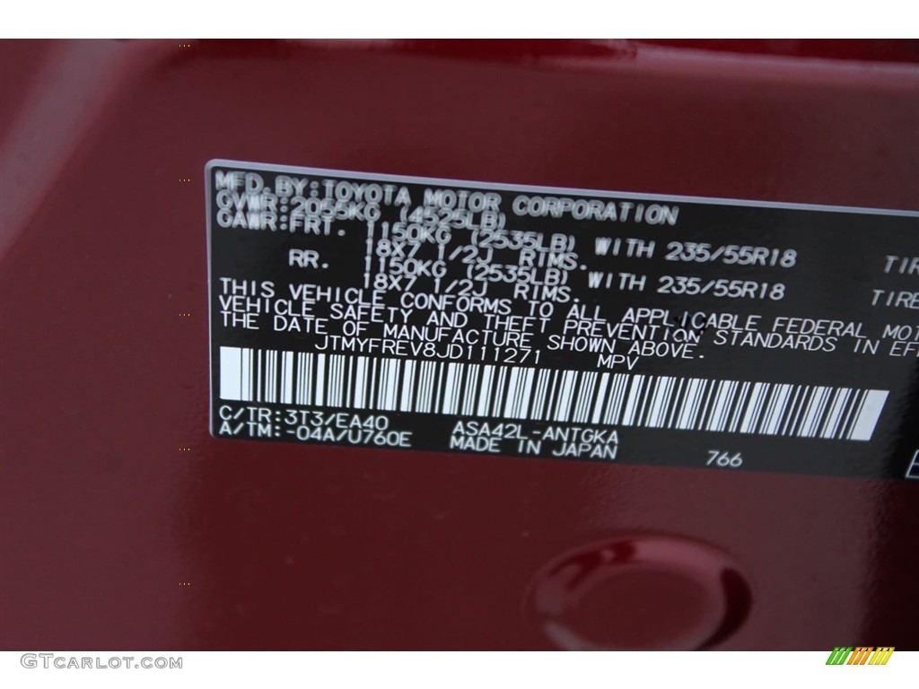 2018 RAV4 Limited - Ruby Flare Pearl / Nutmeg photo #35