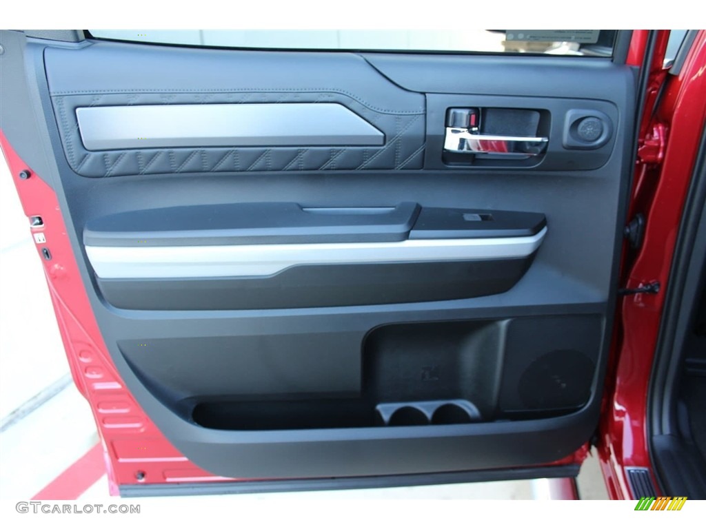 2018 Toyota Tundra Platinum CrewMax 4x4 Black Door Panel Photo #124349873