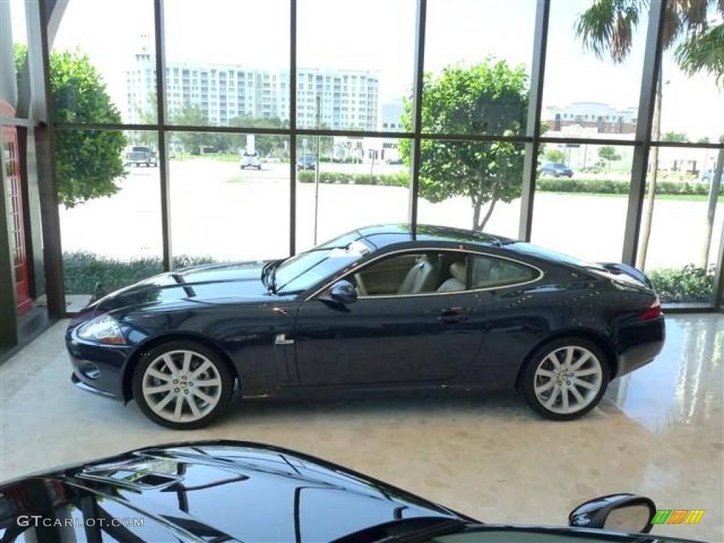 2009 XK XK8 Coupe - Indigo Blue / Ivory/Slate photo #2