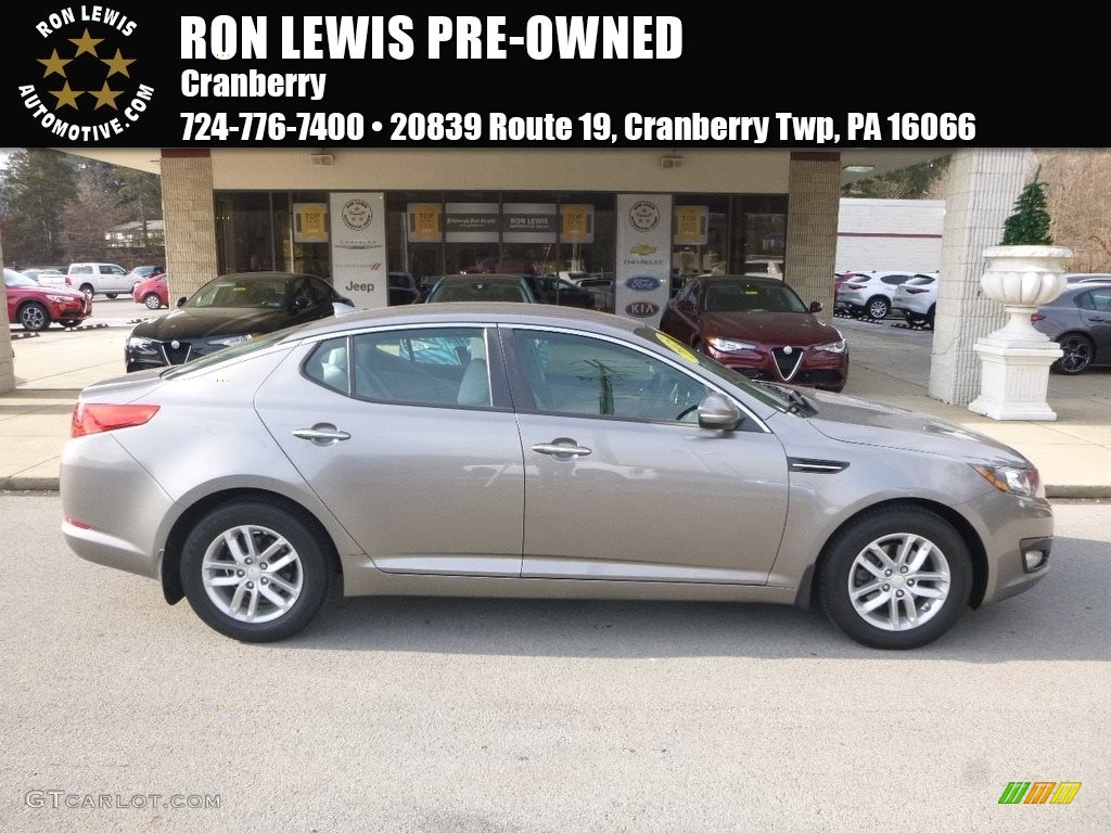 2013 Optima LX - Titanium Silver Metallic / Beige photo #1