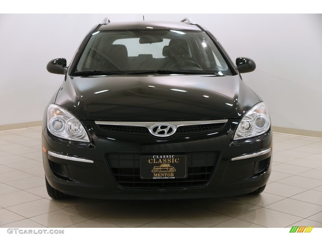 2012 Elantra GLS Touring - Black Noir Pearl / Black photo #2