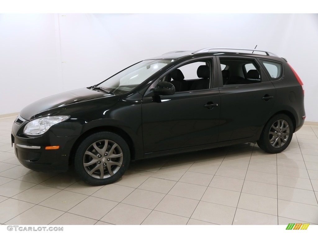 2012 Elantra GLS Touring - Black Noir Pearl / Black photo #3