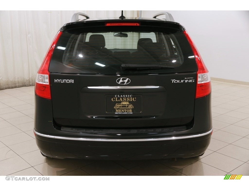 2012 Elantra GLS Touring - Black Noir Pearl / Black photo #18