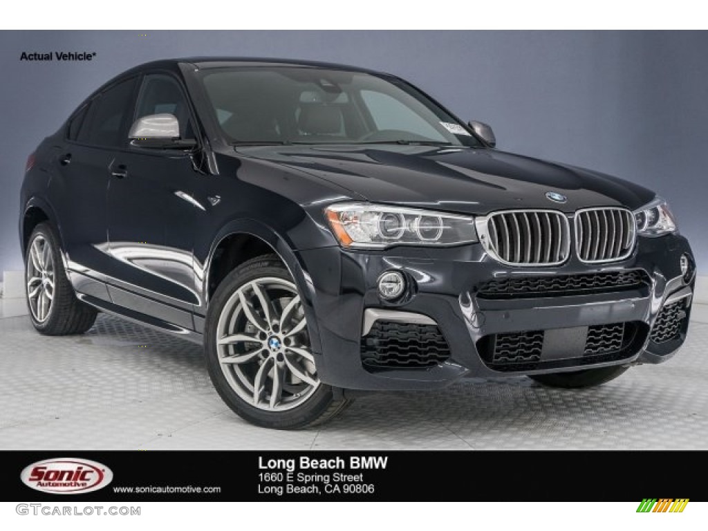 2018 X4 M40i - Carbon Black Metallic / Mocha/Orange Contrast photo #1