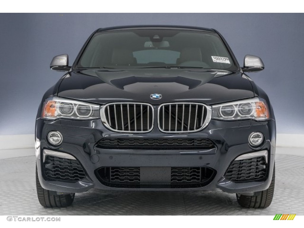 2018 X4 M40i - Carbon Black Metallic / Mocha/Orange Contrast photo #2