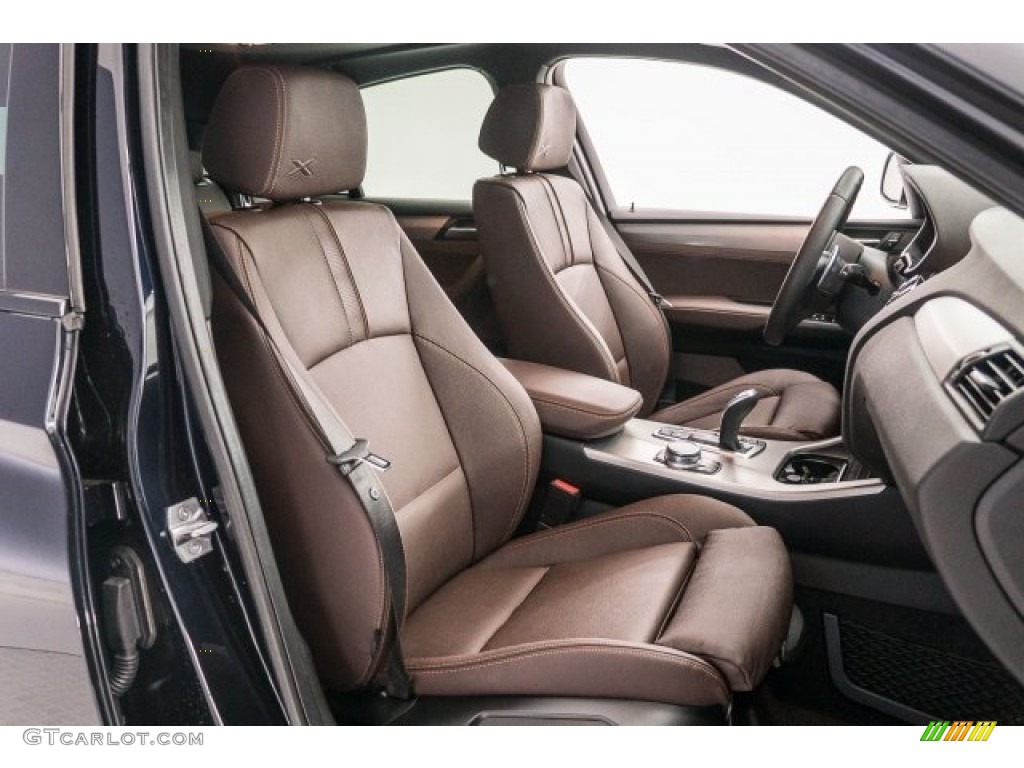 2018 X4 M40i - Carbon Black Metallic / Mocha/Orange Contrast photo #6