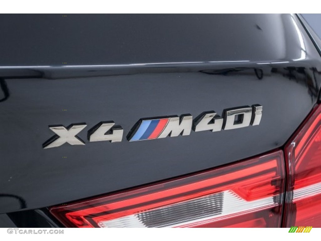 2018 X4 M40i - Carbon Black Metallic / Mocha/Orange Contrast photo #14