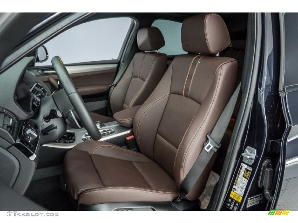 2018 X4 M40i - Carbon Black Metallic / Mocha/Orange Contrast photo #22