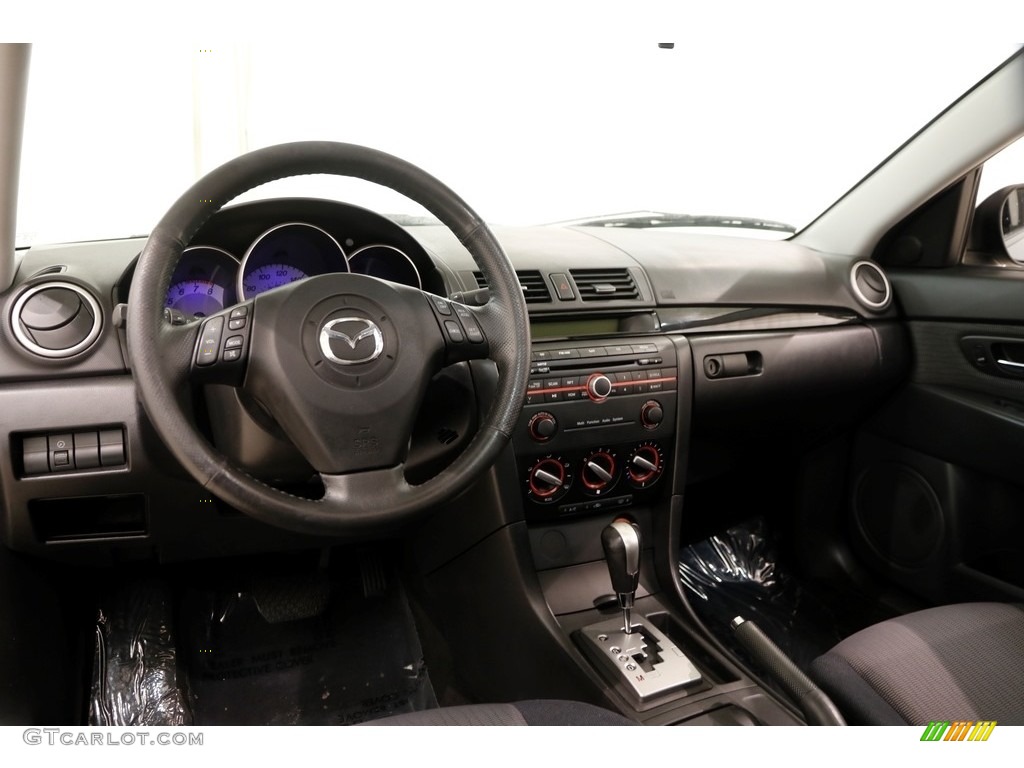 2009 MAZDA3 i Sport Sedan - Metropolitan Gray Mica / Black photo #6