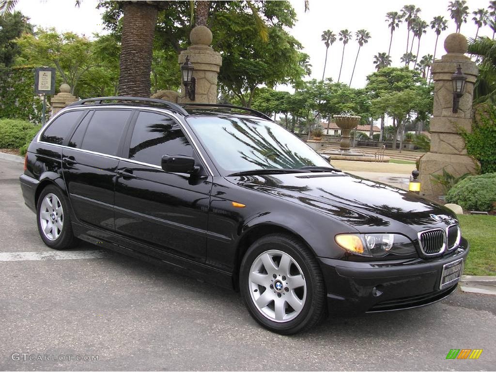 2004 3 Series 325i Wagon - Jet Black / Black photo #1