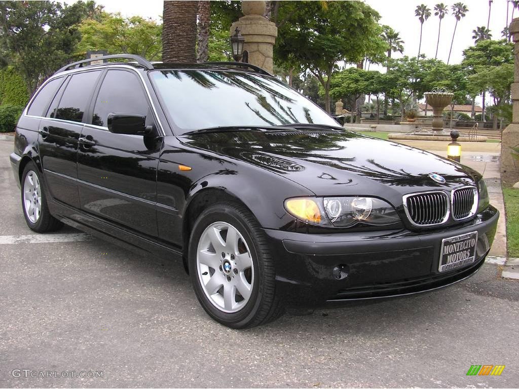 2004 3 Series 325i Wagon - Jet Black / Black photo #3