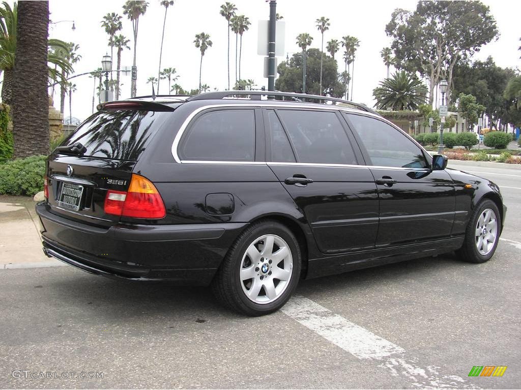 2004 3 Series 325i Wagon - Jet Black / Black photo #5
