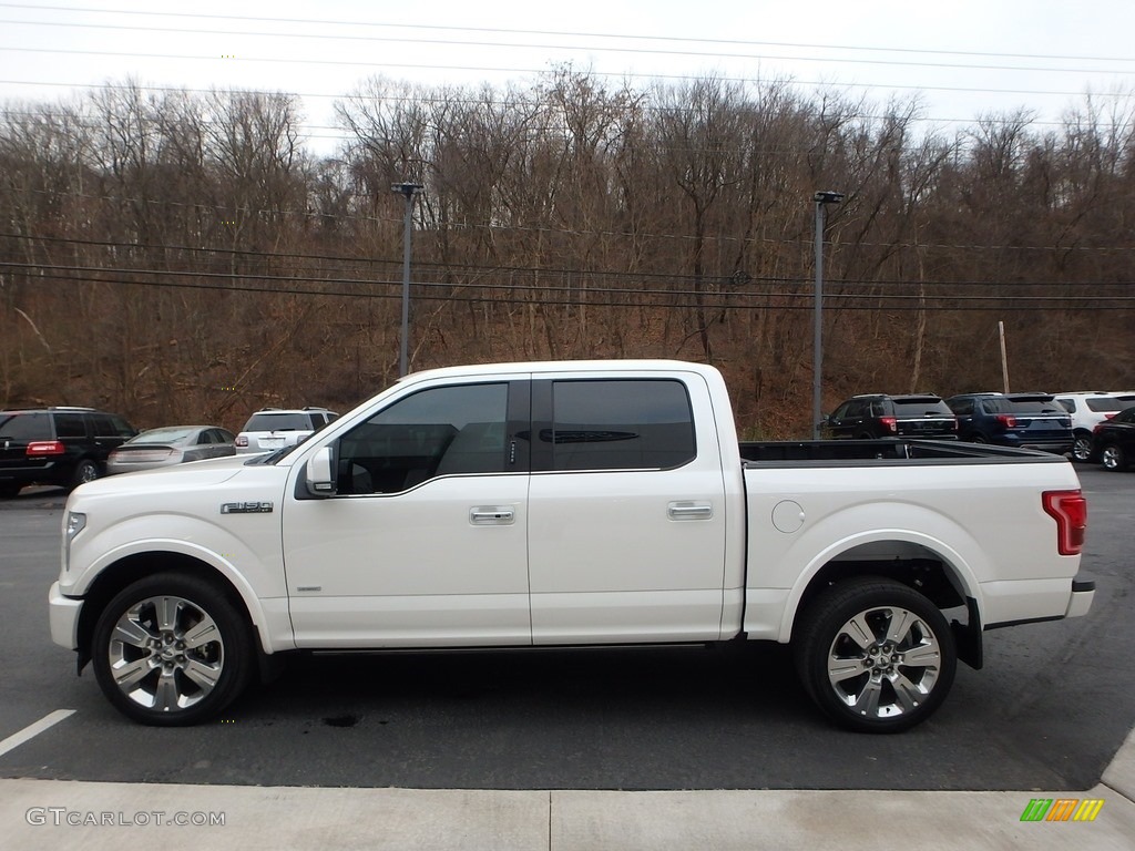 2017 F150 Limited SuperCrew 4x4 - White Platinum / Limited Black/Mojave photo #5