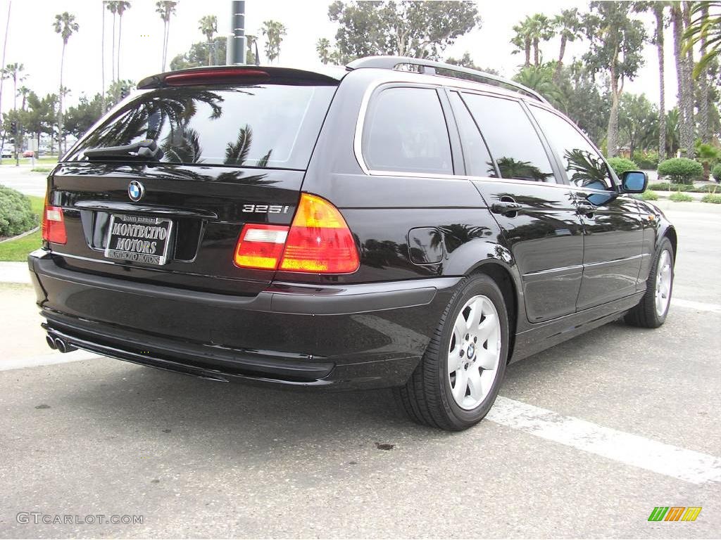 2004 3 Series 325i Wagon - Jet Black / Black photo #7