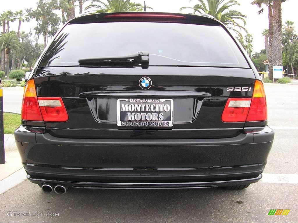 2004 3 Series 325i Wagon - Jet Black / Black photo #8