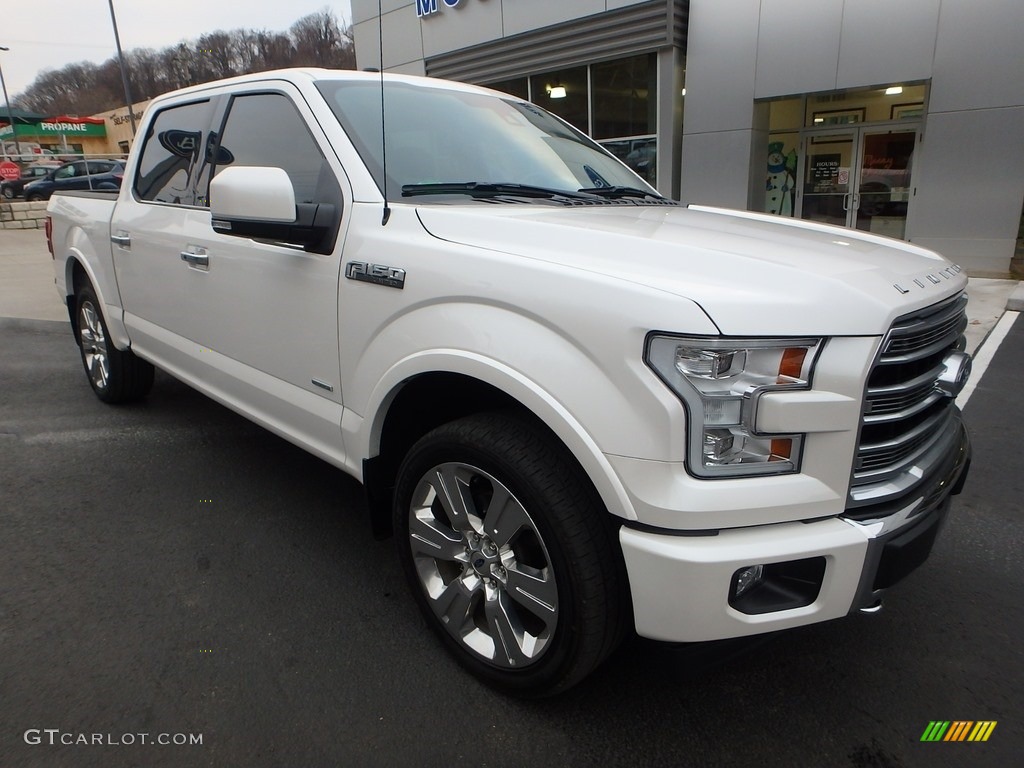 2017 F150 Limited SuperCrew 4x4 - White Platinum / Limited Black/Mojave photo #8