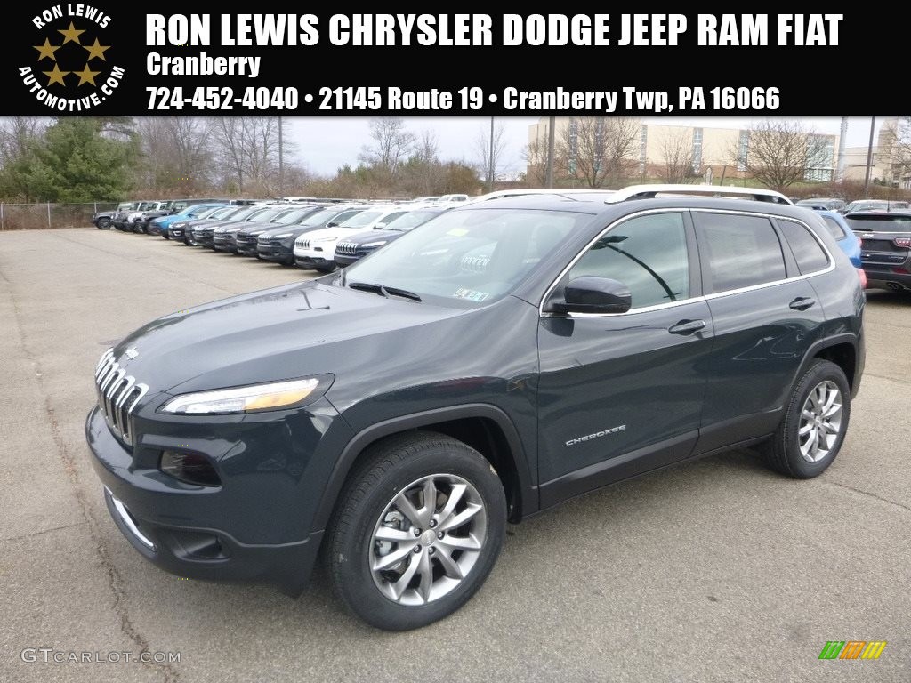 2018 Cherokee Limited 4x4 - Rhino / Black photo #1