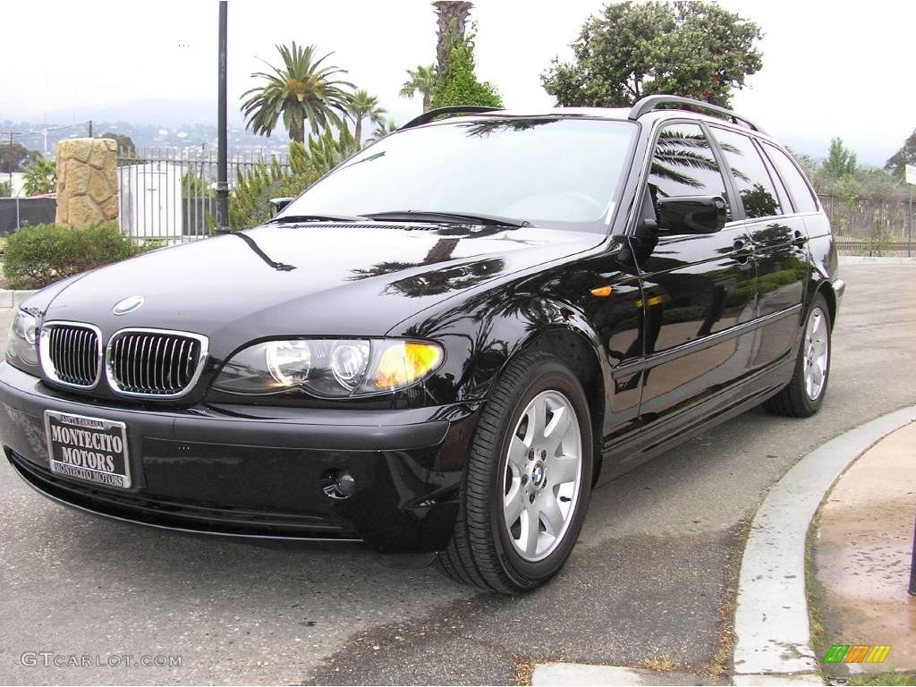 2004 3 Series 325i Wagon - Jet Black / Black photo #12