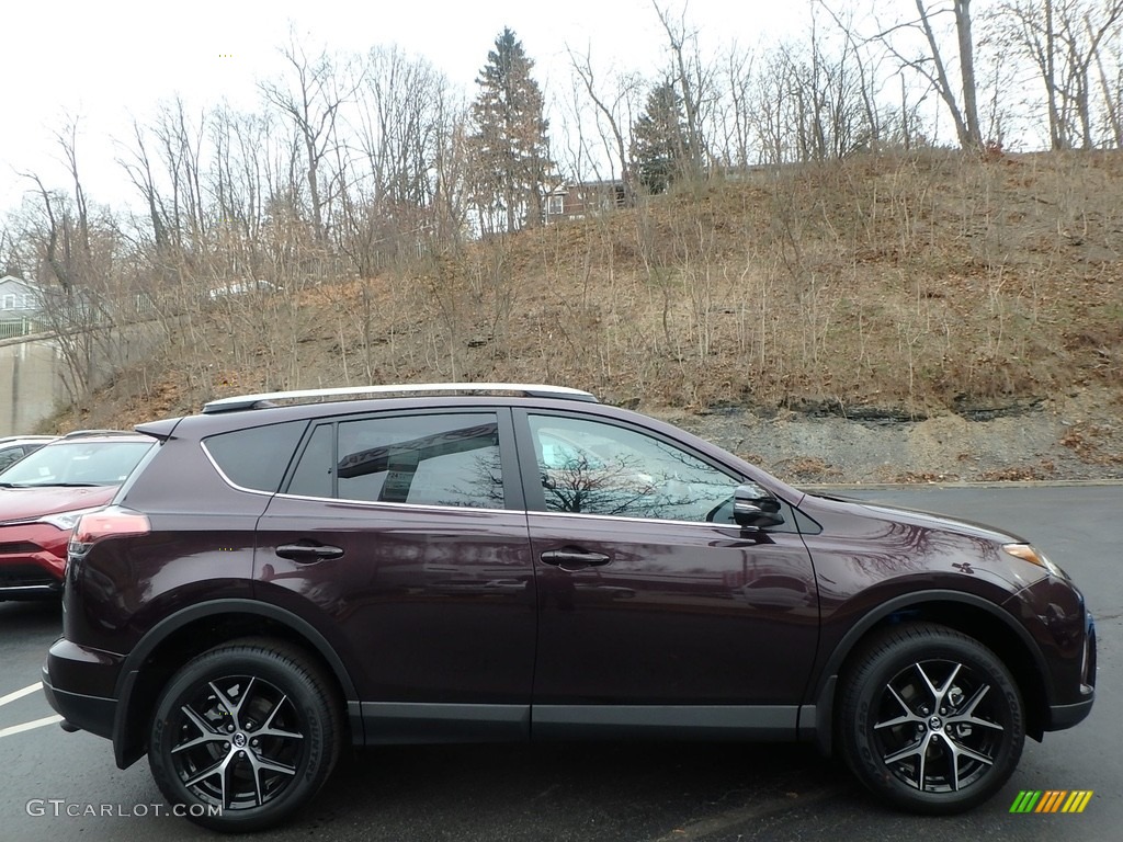 2018 RAV4 SE AWD - Black Current Metallic / Black photo #2